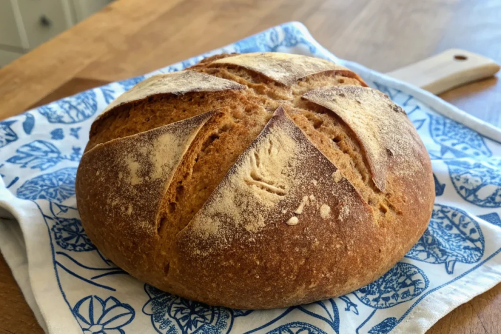 Gluten free sourdough bread recipe that’s chewy, tangy, and foolproof.