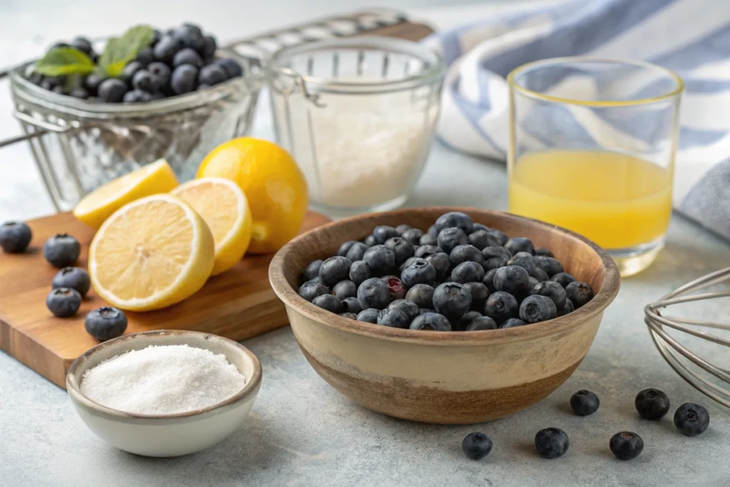 ingredients Blueberry lemonade