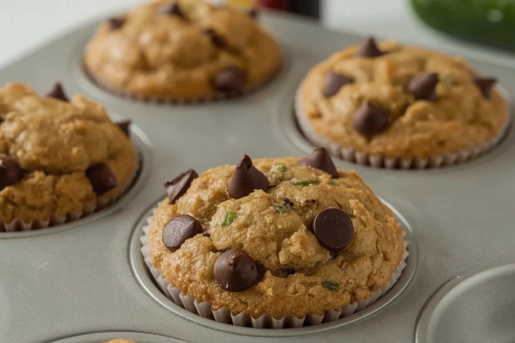 zucchini chocolate chip muffins