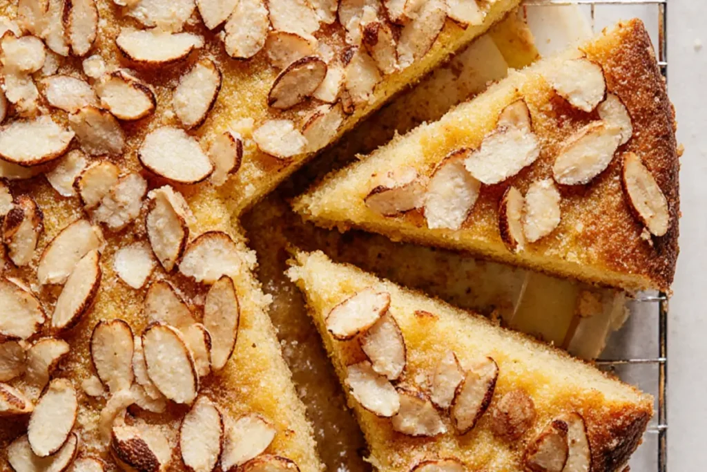 Lemon ricotta cake with almond flour